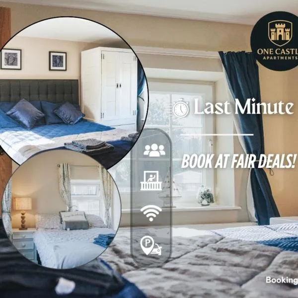 Summer Deals l Last-Minute Specials l Free Parking I Short term Booking l Garden I Sleeps Up to 6 l 3 Bed & 2 Bath I One Castle Apartments Short-lets and Serviced Accommodation，位于哈罗盖特的酒店
