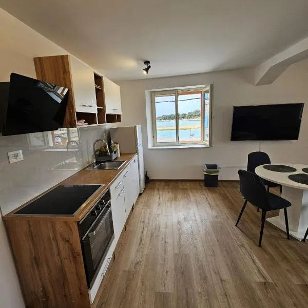 Apartman Logorun stone house 10 m from the sea，位于特里班的酒店