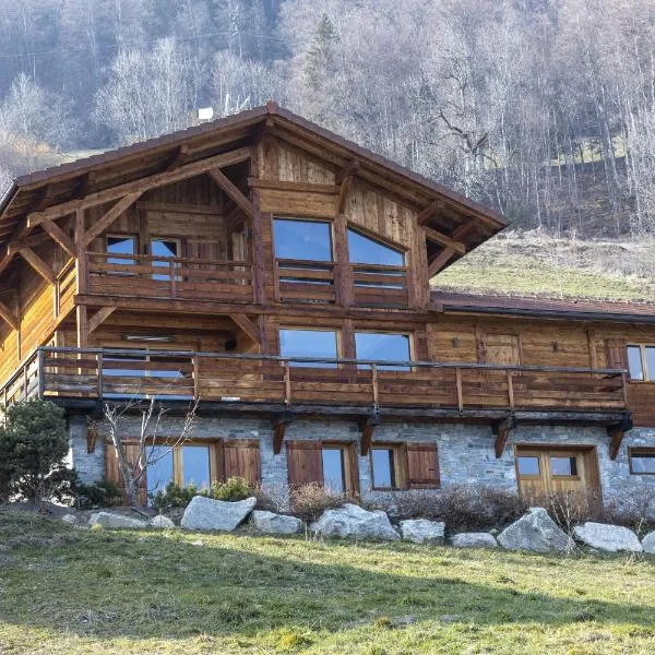 Chalet face au Mont-blanc，位于萨莱切的酒店