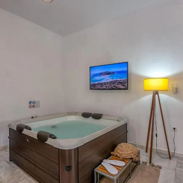 Achilleas Deluxe House-Jacuzzi - BBQ，位于Kotsianá的酒店