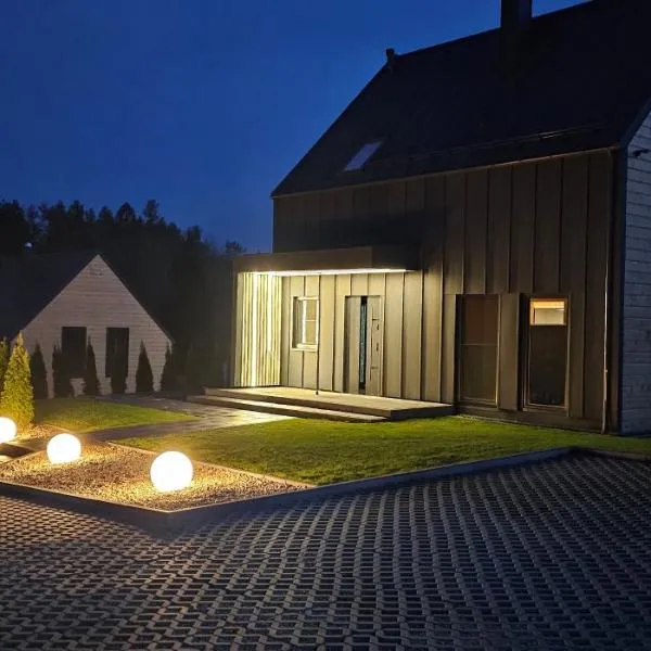 Domy pod lasem BANIA-SAUNA，位于Połęczyno的酒店