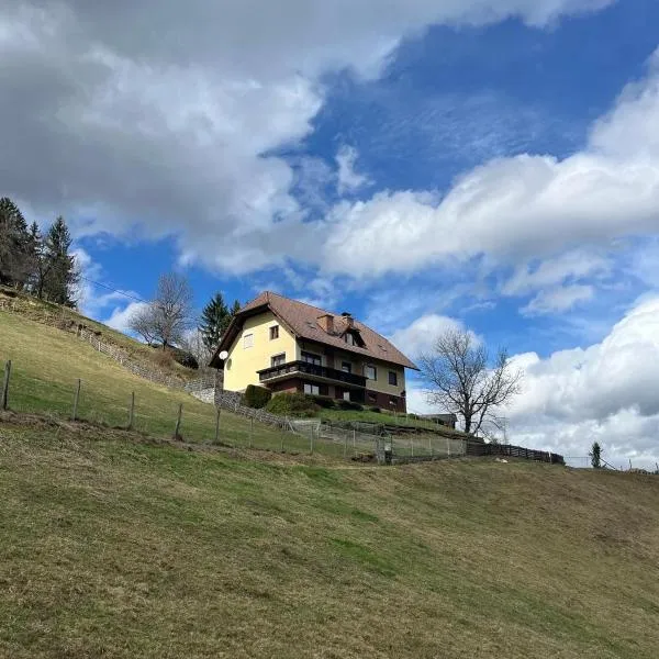 Erholung pur mit Aussicht und Alpakas zum Angreifen nahe!，位于马里兰科维茨的酒店