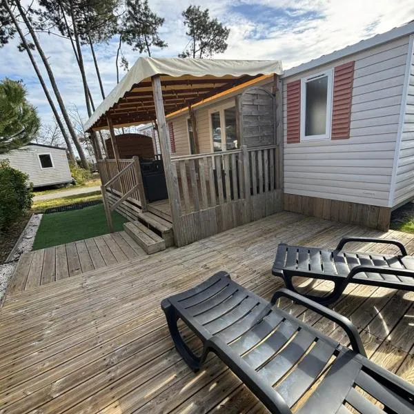 Lodge du Sangla Mobil Home premium Village Vacances 4 étoiles Lège Cap Ferret，位于雷日卡普费雷的酒店