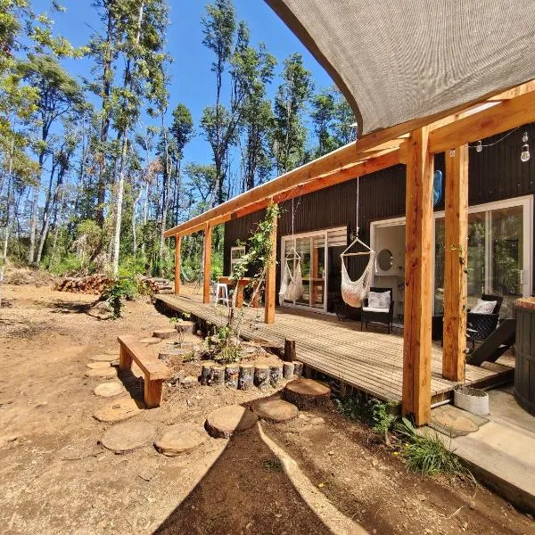 Casa orilla Río Punahue, camino a Lago Riñihue，位于Puñaco的酒店