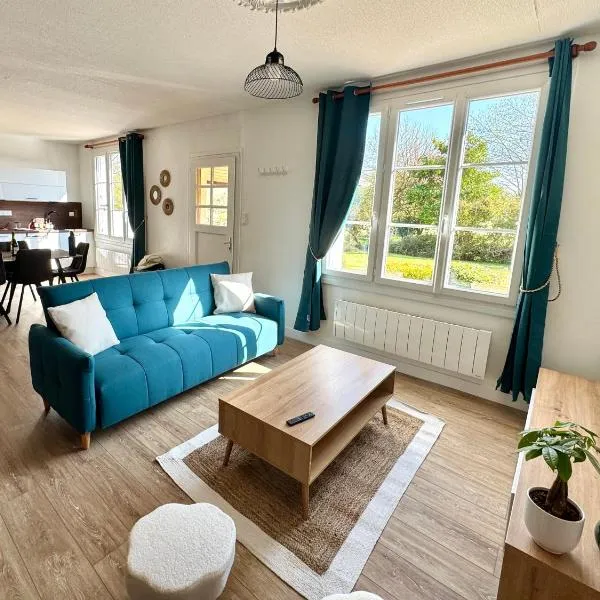 Maison 6 personnes à 2 pas du Canal de Nantes à Brest，位于卡尔艾普卢盖的酒店