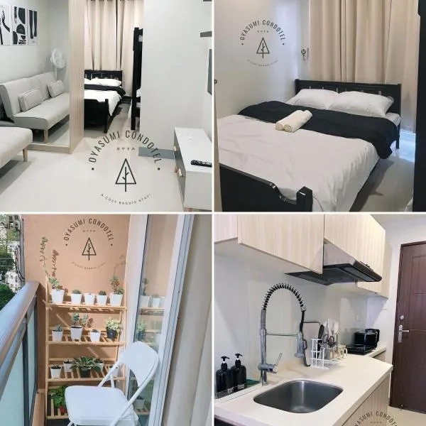 Oyasumi Condotel with balcony-Megatowers 1 Near Session, SM, Burnham park, Baguio City，位于碧瑶的酒店