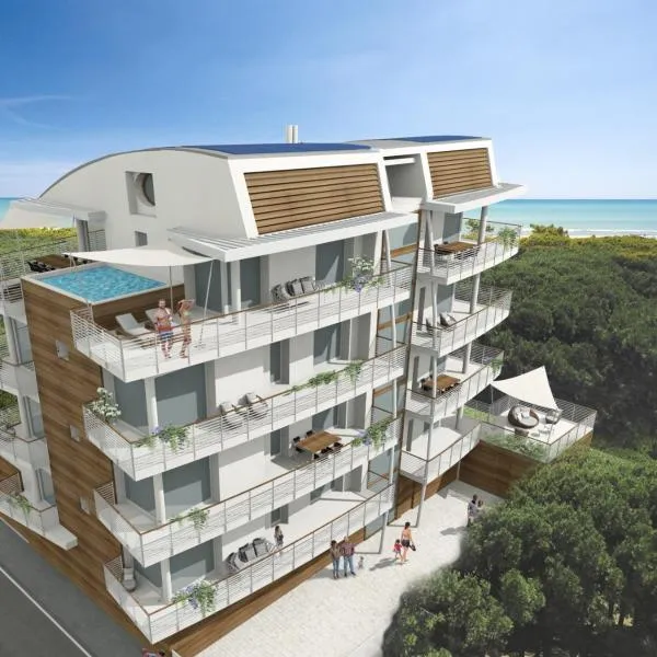 RESIDENCE KATY beachside apartments 2025 - Agenzia Cocal，位于卡奥莱的酒店