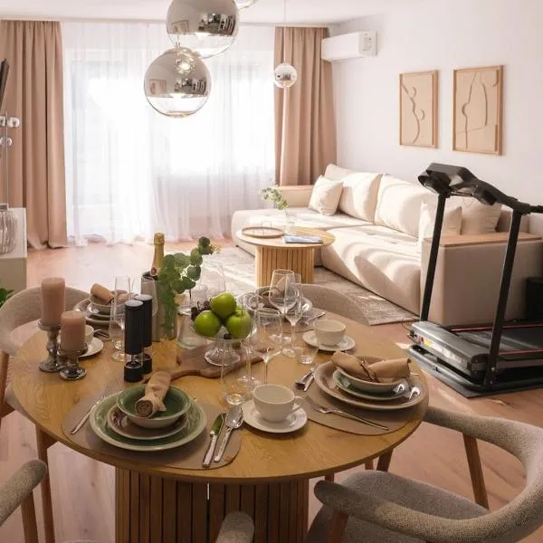 Apartment HomeBase Modernes 4-Sterne Apartment mit Tiefgarage im Zentrum，位于上科亨的酒店