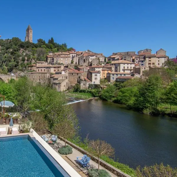 Ecole Olargues - Chambres & restaurant - Teritoria，位于奥拉尔盖的酒店