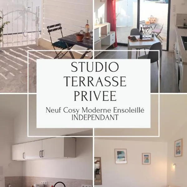 Studio logement entier calme neuf climatisé avec extérieur，位于Puget-Ville的酒店