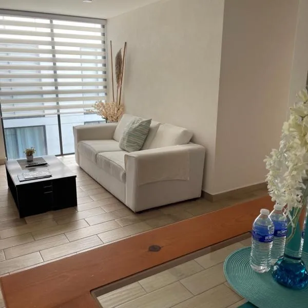 Departamento excelente ubicación en la CDMX, cerca del Aeropuerto AICM, Estadio GNP, Autódromo, Palacio de los deportes，位于墨西哥城的酒店