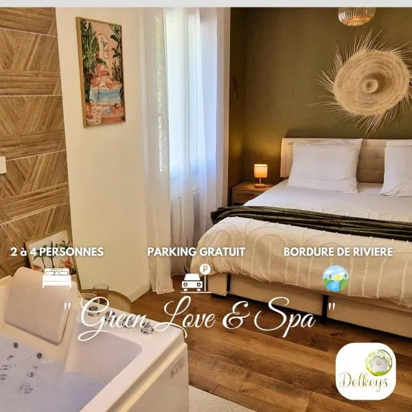 Green love & Spa - Villa Romantique，位于Saint-Laurent-de-Médoc的酒店
