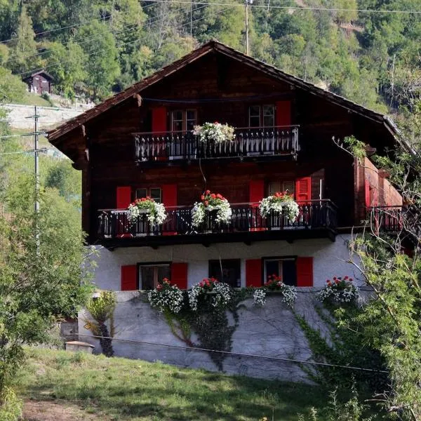 Chalet Chinegga，位于Stalden的酒店
