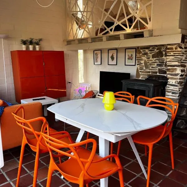 Chalet cosy - terrasse et détente, escapade nature au Bonsoy，位于Waulsort的酒店
