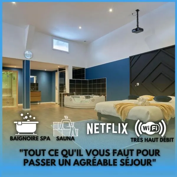 NG Prestige - Nain I Suite Spa Privatif Premium I Jacuzzi - Sauna - Netflix - Projecteur，位于鲁贝的酒店