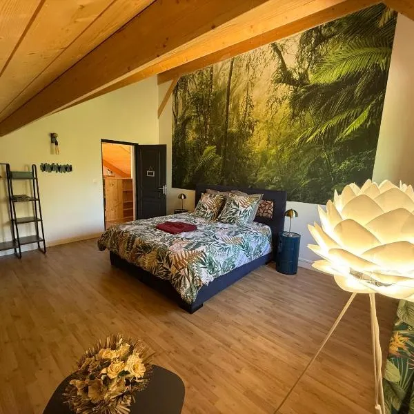 les anthocyanes CHAMBRE FORET，位于Champagny的酒店