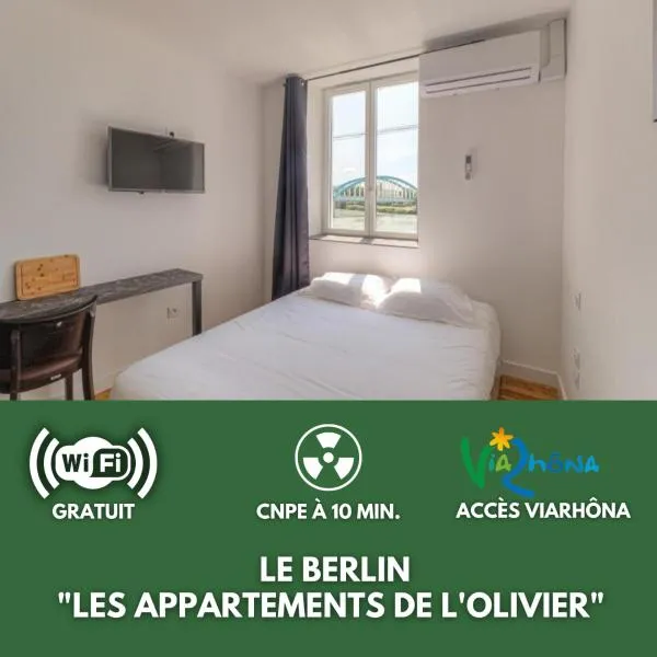 Le Berlin - Les appartements de l'olivier，位于Loyettes的酒店