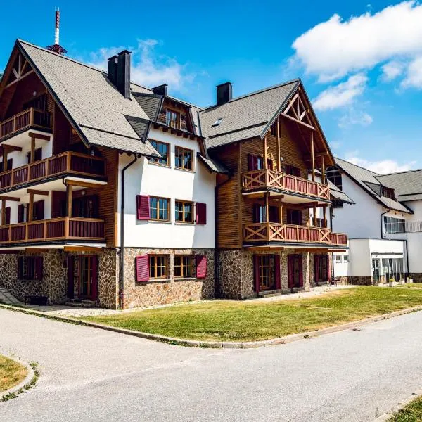 Pohorje Village Wellbeing Resort - Family Apartments Bolfenk，位于霍茨科波霍尔耶的酒店