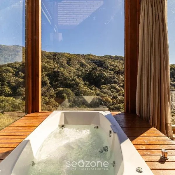 Cabana com vista deslumbrante na serra VST020，位于São Paulo dos Pinhais的酒店