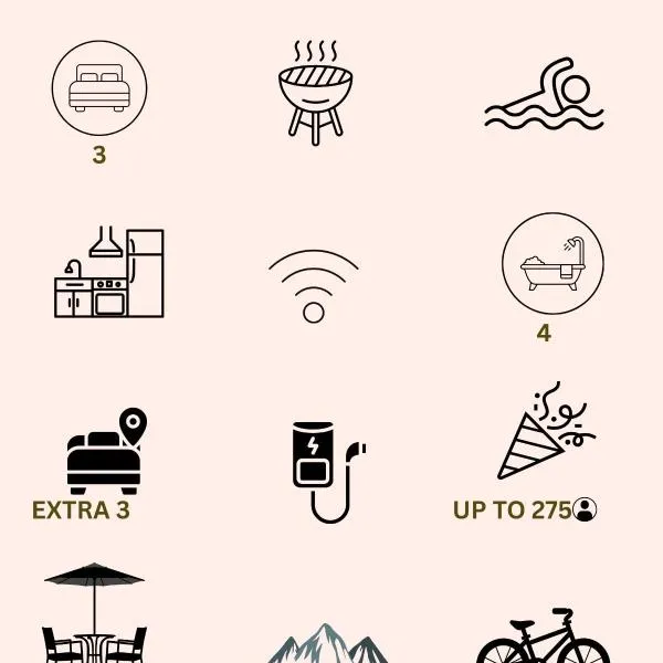 Hatta resort farmstay & activities Hiking and more，位于八田的酒店
