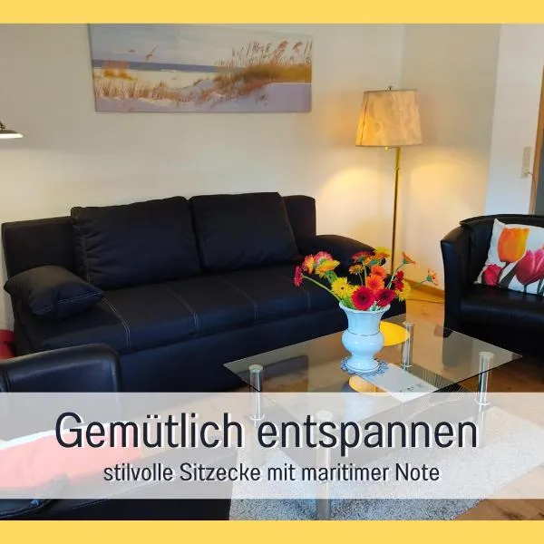 Fewos-Bremerhaven, Ferienwohnung "Am See" in Geestland -Langen - 3 Schlafzimmer, Garage, Loggia & WLAN - ideal für Familien & Homeoffice，位于Geestland的酒店