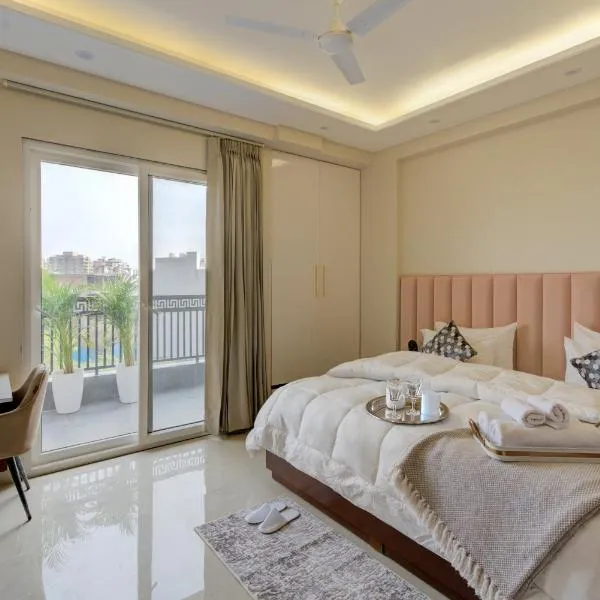 The Lodgers 1 BHK Serviced Apartments Near Artemis Hospital Sector 52，位于古尔冈的酒店