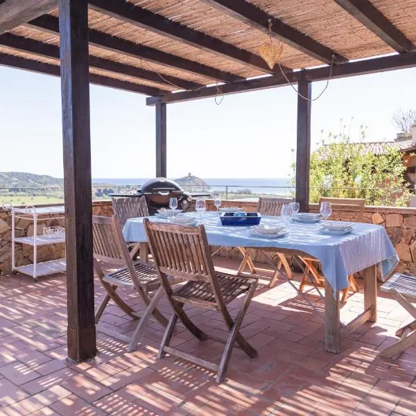 Residenza del Barone Villa Zoe Chia - Vista Mare，位于奇亚的酒店