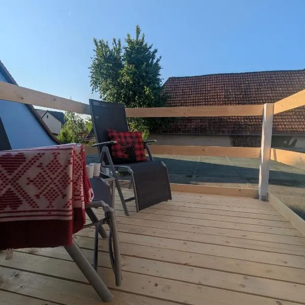 Ferienwohnung Rheinwald，位于Hartheim的酒店