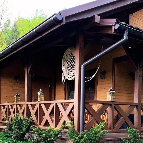 Domek Letniskowy Zielone Tarasy z Sauną，位于Korczyna的酒店