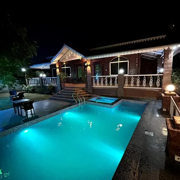 Sai Leela Bungalow - Villa with Private Pool，位于马哈巴莱斯赫瓦尔的酒店
