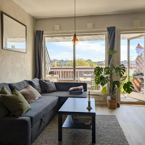 Spacious and cozy studio apartment with balcony，位于奥斯陆的酒店