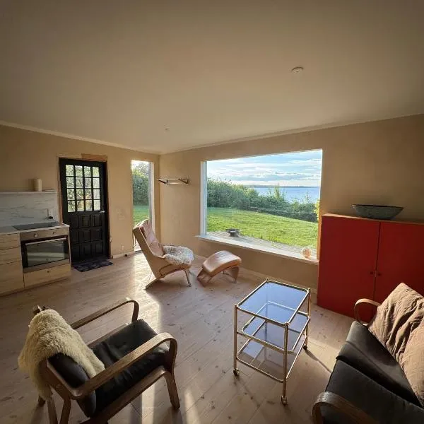 Cabin with spectactular seaview on Trelde Naes，位于腓特烈西亚的酒店
