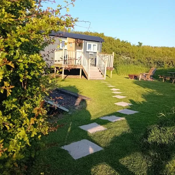 stayinhartland Quincecote shepherds hut，位于哈特兰的酒店