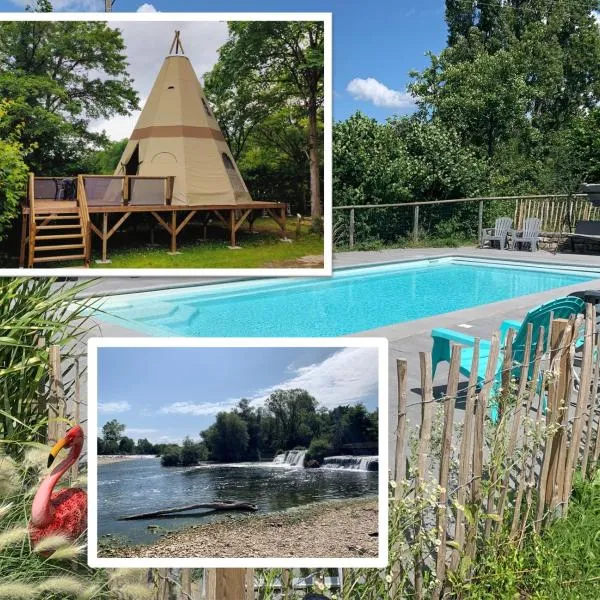 Lodge Tipi, L'Indienne，位于阿克和瑟南的酒店