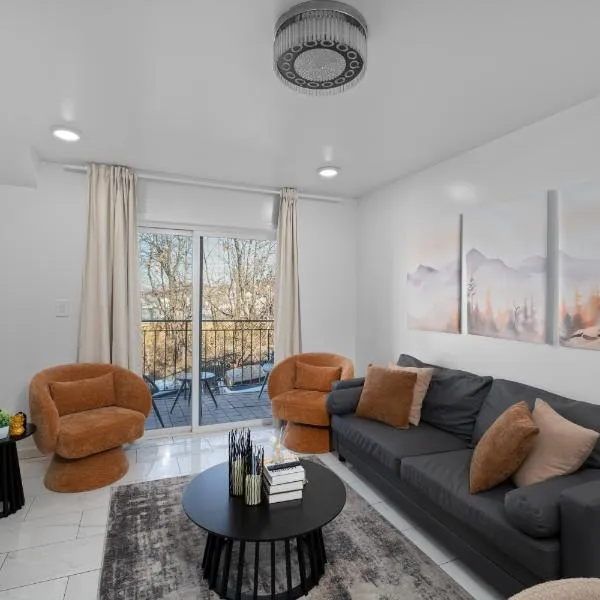 Deluxe 2BR Condo - Free Parking - 25 Min to NYC - Sleeps 6，位于北卑尔根的酒店