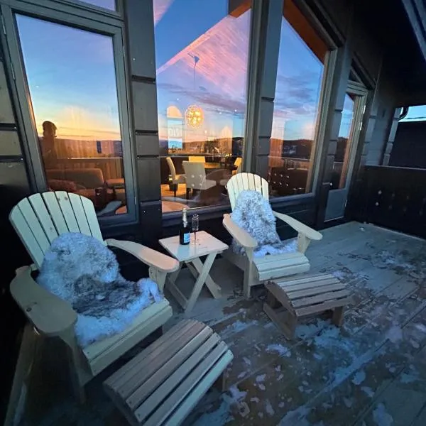 Cabin at Norefjell with a stunning view，位于Noresund的酒店