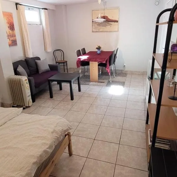 Spacious 110m2 2BR Basement Retreat, Jacuzzi, Table Tennis & Garden Access，位于马尔默的酒店