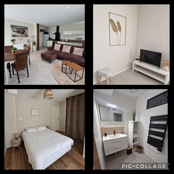 Appartement avec extérieur pour 3 à 4 personnes，位于Velanne的酒店