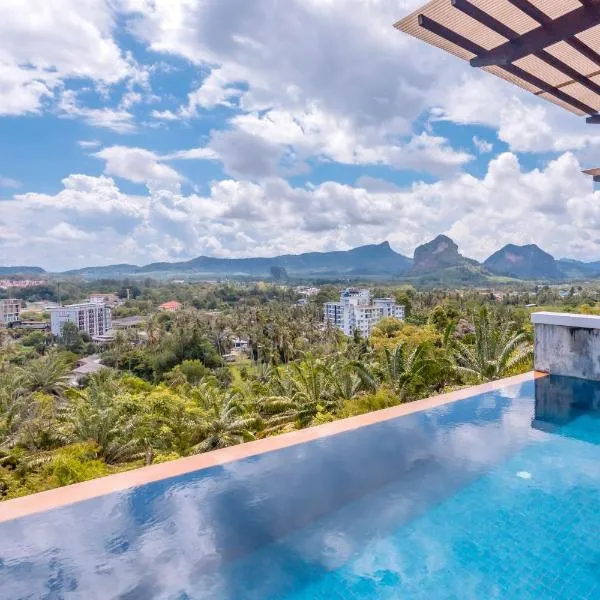Sea & Mountain View Private Pool Villa at Aonang Beach，位于甲米镇的酒店