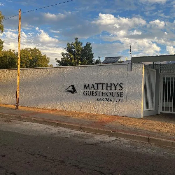 Matthys Guesthouse，位于金伯利的酒店