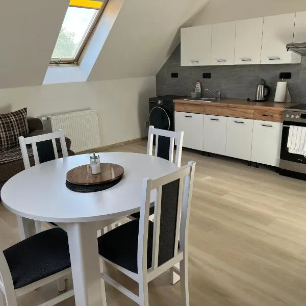 Podkrovní apartmán se společným bazénem，位于Zlonice的酒店