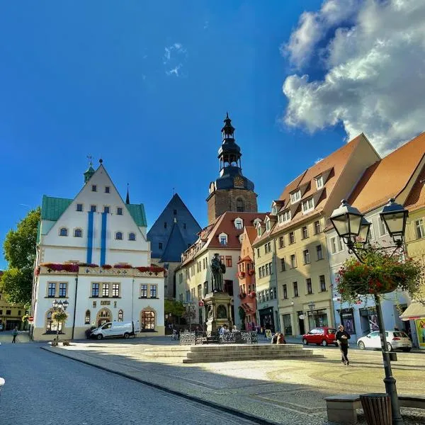 Neue hochwertige Ferienwohnungen in der Lutherstadt Eisleben - komplett ausgestattet，位于卢瑟斯塔德艾斯莱本的酒店