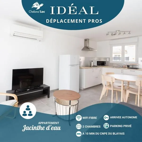 Appartement "Jacinthe d'eau" par Chelona'Loc - 2 chambres - parking，位于Braud-et-Saint-Louis的酒店