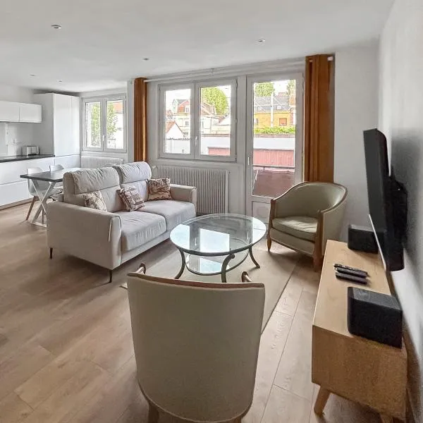 Aux portes de Lille, grand T3 avec balcon et Wi-Fi，位于Loos的酒店
