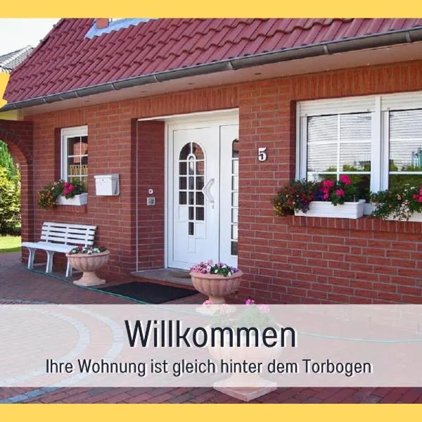 Fewos-Bremerhaven, Ferienwohnung "Bremerhaven-Langen" in Geestland-Langen - moderne FeWo mit Garten, WLAN & kostenlose Fahrräder - ruhig & stadtnah，位于Geestland的酒店