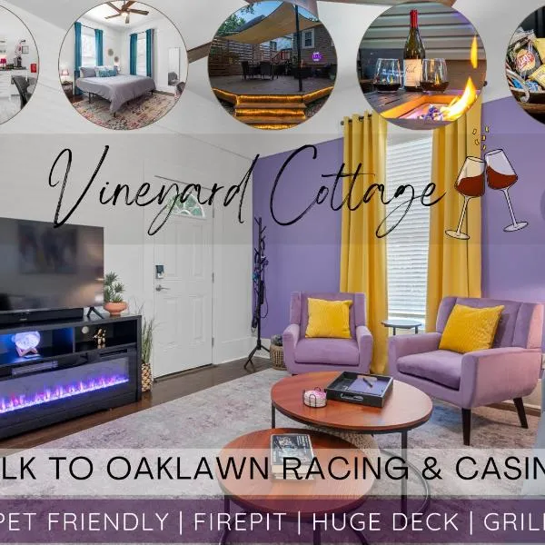 Vineyard Cottage-Pet Friendly & Walk to Oaklawn!，位于温泉城的酒店