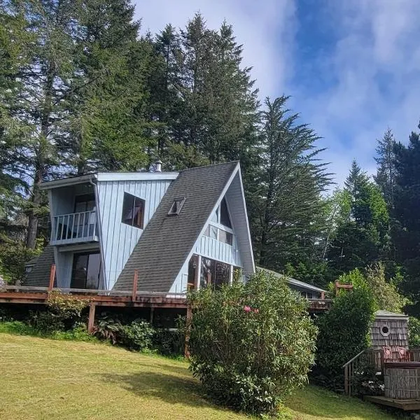 Unique A-Frame Cabin with Sauna- Deja Vu，位于布鲁金斯的酒店