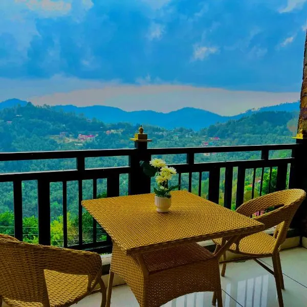 Valley View Bhowali - Haldwani to Neem Karoli Bypass - free parking - mountain view，位于奈尼塔尔的酒店