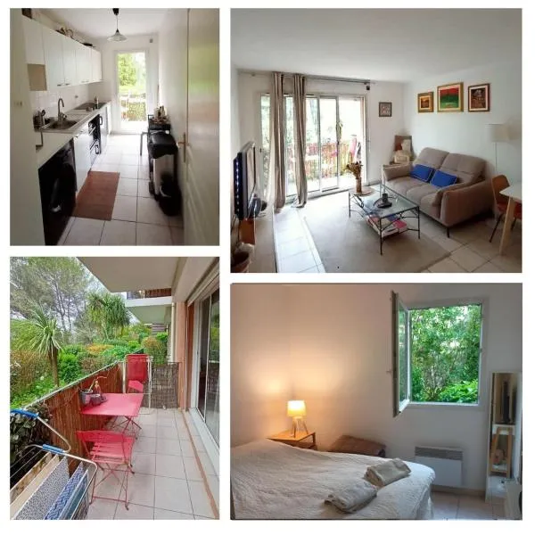 New! Bucolic apartment in Mougins，位于穆然的酒店