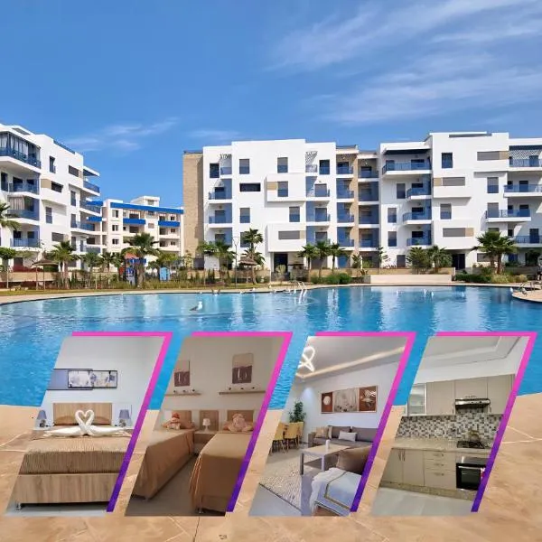 Appartement luxueux - Piscines, Plage 300m, Résidence fermée，位于迈尔提勒的酒店